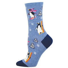 Downhill Penguins 6 Pack - Cotton Crew (Women)